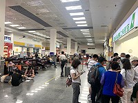 　國慶連假收假遇颱風外圍環流影響，馬祖11日取消6班機。（圖／文：馮紹夫）