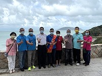 　橋仔社協理事長黃德官榮獲年度模範榮民，15日接受各界表揚。（圖／文：陳鵬雄）