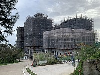 　仁愛段147示範住宅、社會住宅新建統包工程，截至9月26日工程進度50.65%。（圖／文：馮紹夫）