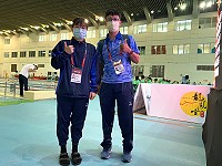 選手林子晴代表馬祖出征110年全運會游泳項目,雖未獲晉級,賣力表現受到代表隊員肯定。(圖:馬祖代表隊)