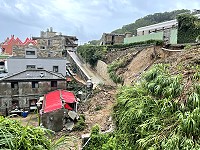　87水災造成北竿地區多處邊坡坍方災情，近10項復原工程近期陸續上網發包。（圖／文：陳鵬雄）