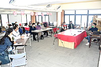 　推廣在地文耕，馬港社協24日如何測量一座島嶼的形狀－馬祖書寫經驗分享講座，邀請莒光鄉親後裔劉亦闡述這些年創作歷程。（圖／文：曹重偉）