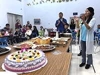 　東莒國小歡慶68週年校慶，22日在體育館內舉行一系列活動。（圖／文：蔡夢玲、東莒國小提供）