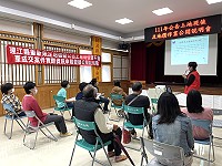 　地政局西莒辦理土地公告現值說明會及實價登錄宣導會。（圖／文：宋幸儒）