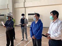 　縣長劉增應28日前往現勘地區重大工程。（圖／文：馮紹夫）