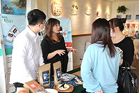 　馬祖原生生物產品發表會第2場發表6項新研發產品，並與在地業者洽談技轉相關事宜，共同推廣在地特色商品。（圖／文：吳嘉榮）