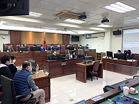 　福建連江地方法院11日進行國民法官模擬法庭。（圖／文：馮紹夫）