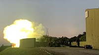 馬防部11日南北竿、莒光同步進行雲台操演實彈射擊,重砲威力驚人,震撼馬祖天際。(圖/文:馮紹夫)