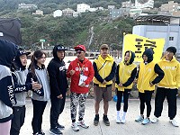 　綜藝天王吳宗憲與《綜藝玩很大》團隊12日復興淨灘，並拜訪縣議會。（圖／文：馮紹夫）