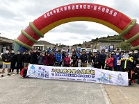單車遊雙東燈塔首場活動13日在莒光遊客中心熱鬧展開。(圖/文:蔡夢玲)