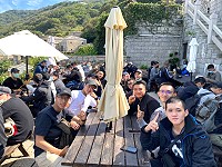 第134梯4個月(16周)役男分發馬祖報到,14日島休實施跳島北竿休假,度過充實開心的1天。(圖:馬祖日報)