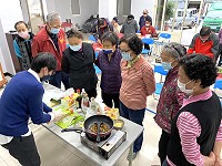 衛福局17日上午在東莒大坪老人活動中心舉辦樂食蔬果.營養生活講座最終場。(圖/文:蔡夢玲)