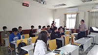 副縣長王忠銘18日應邀前往海大馬祖校區,與海工系師生分享馬祖點滴。(圖:海大馬祖校區提供)