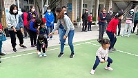 莒光鄉公所舉辦110年全民健行暨趣味競賽活動趣味性十足,現場熱鬧滾滾。(圖/文:宋幸儒)