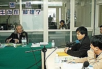 　牛肉在哪裡？馬祖首次的總統政策說明會，昨日由陳呂競選總部主任委員林火孟率先登場，闡述綠營的馬祖政策。（圖／文：張登傑）