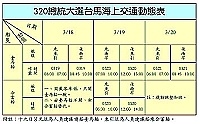 320總統大選台馬海上交通動態表