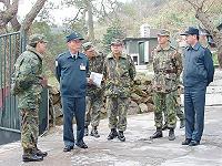     陸勤部政戰主任郭將軍親蒞視導防區所屬莒光聯保廠。【圖／文：呂忠訓】