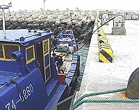 　白沙簡易加油站讓漁貨船就近在北竿輕鬆加油。（圖／文：陳鵬雄）