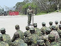 馬防部司令陸中將勗勉全體官兵戮力戰備整訓,提升部隊戰力。【圖/文 簡汎儒】