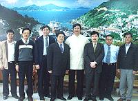 　行政院政務委員許志雄、陸委會主秘鮑正鋼等抵馬，縣長陳雪生對中央於選後首次來馬考察，表示歡迎與期待。（圖／文：曹重偉）