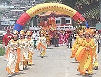 馬祖境天后宮媽祖娘娘渡海遶境,為東引鄉帶來很大的熱鬧。(圖/文:陳其敏)