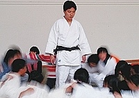 　擁有黑帶二段色帶的陳世偉老師，今年開始嘗試在馬祖推廣柔道運動。（圖／文：張登傑）