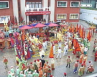 　馬祖境天后宮在北竿舉辦盛大的遶境祈福活動。（圖／文：陳鵬雄）