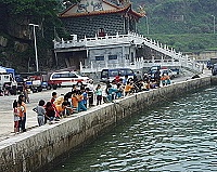 　塘岐國小師生在中澳口辦釣魚活動，收穫出乎意料的好。（圖／文：陳鵬雄）