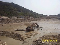 南竿后澳水庫是地區最大的水庫,目前工程進度已達百分之二十八。(圖:連江縣政府工務局提供)