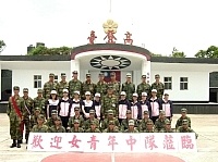     國防部女青年中隊日前蒞高登宣教，受到島上弟兄熱烈歡迎。【圖／文：黃士緯】
