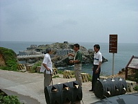 　立法委員曹原彰前進西莒島，瞭解各澳口開放現況。（圖／文：陳樂團）