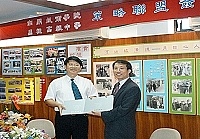 　馬祖高中昨日與南開技術學院共同舉行策略聯盟簽訂儀式，這是馬中首次與大專院校簽訂策略聯盟，創造校際交流新里程碑。（圖／文：張登傑）