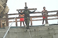  蛙兵戰技表演。（圖／文：張登傑）