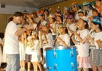 　「樂動馬祖•藝界人生」成果發表會，精采可愛的演出，讓台下聽眾沉醉在夏夜音樂之夢。（圖／文：張登傑）