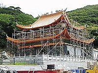 　白沙平水尊王廟重新彩妝，和新的一樣。（圖／文：陳鵬雄）