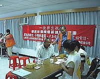 　曹原彰快樂醫療團首站巡迴北竿。（圖／文：陳鵬雄）