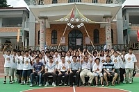 　連江縣九十三年全縣大露營，於昨日展開多采多姿的野外營隊活動以及各項童軍技能考驗挑戰。（圖／文：張登傑）