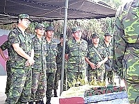     馬防部司令程中將日前親蒞莒光視導據點戰鬥示範，並就戰術使用提出指導。【圖／文：蘇晉正】