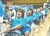 　第五屆全國義勇消防人員競技大賽將於十月二日在基隆市舉行，馬祖義消們在賽前做最後衝刺。（圖／文：張登傑）