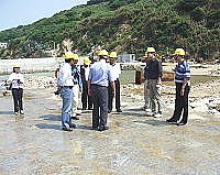 　交通部重大工程督導會報針對白沙二期擴建工程做查核。（圖／文：陳鵬雄）