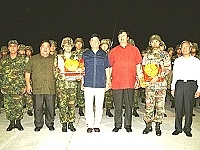 軍政首長慰勞夜巡部隊【圖／文：蘇晉正】