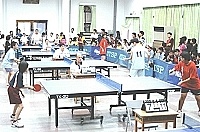 　桌球國中組競爭激烈，殘酷考驗各校實力。（圖／文：張登傑）