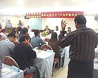 　海巡服務座談會上，地區漁民痛陳現在大陸漁船的肆虐現狀，不少人情緒相當激動。（圖／文：曹重偉）