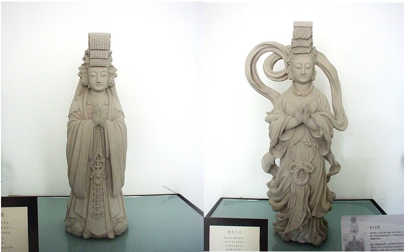 媽祖巨像票選開始了!歡迎鄉親利用現場或網路票選,一起選出心中理想的造型。(圖/文:曹重偉)