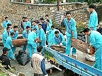     馬防部於日前本著「軍民一家」的精神，動員防區官兵響應連江縣秋季淨灘活動。(圖／文：江承翰)