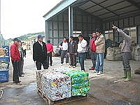 莒光鄉民代表會東莒鄉政考察,澈底執行垃圾分類,代表們對工作人員表示讚許。(圖/文:林冰芳)