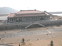  　北竿新航站接近完工，閩東風格外觀成為北竿新地標。（圖／文：陳鵬雄）