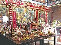 　平水尊王廟第二次重修竣工，神明開光座殿大典場面媲美元宵。（圖／文：陳鵬雄）
