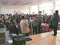 北竿后澳聯誼會於桃園八德瑞祥里活動中心舉辦,吸引當地及旅台鄉親近五百人一起參加,一起凝聚對原鄉的情懷。(圖:北竿后澳聯誼會提供)