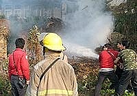 　 鐵板仁愛國小附近昨日下午傳出火警。（圖／文：張登傑）